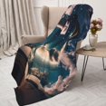 thumbnail image 3 of Sikiie Artistic Starry Sky Moon Book Cozy Flannel Fleece Throw Blanket: Lightweight & Thick for All Seasons - Perfect for Women, Men, & Kids"50"x40", 3 of 6