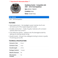 thumbnail image 2 of Headlamp Socket - Compatible with 2007 - 2014 Ford Expedition 2008 2009 2010 2011 2012 2013, 2 of 2