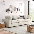 thumbnail image 2 of Modular Deep Sofa, Beige, Fabric, Modern Contemporary, Living Lounge Cafe Room Hotel Lobby Hospitality, 2 of 10
