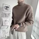 thumbnail image 4 of Suéteres de cuello alto blancos Suéteres de punto icónicos para hombre Suéteres de cachemira 100 % puros Suéteres de gran tamaño Invierno 2024 Divertidos, 4 of 4