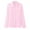 Pink, variant on Patlollav Womens Lapel Shirt Fall Casual Long Sleeve Solid Color Shirts Loose Business Tops