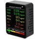 thumbnail image 1 of Detector de calidad del aire multifuncional 6 en 1 Detector de monóxido de carbono Detector de dióxido de carbono Formaldehído Pantalla LCD grande con batería de litio incorporada, Negro - Negro, 1 of 5