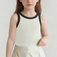thumbnail image 3 of Ultrave Big Girls Racerback Tank Tops Color Block Sleeveless Casual Tee Summer T-Shirts for Kids 1-13Y, 3 of 6