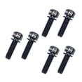 thumbnail image 4 of Tornillos para manillar de bicicleta de aleación de titanio (6 unidades, diámetro 8,4 mm, M5 x 18/20 mm) M5x20 negro, 4 of 9