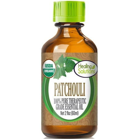 Organic Patchouli Essential Oil (100% Pure - USDA Certified Organic) Best Therapeutic Grade Essential Oil -