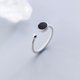 thumbnail image 2 of Nuevo en Plata de Ley 925, anillos redondos con pegamento de goteo para mujer, regalo de San Valentín, accesorios de joyería de lujo para boda, previene alergias, 2 of 2