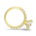thumbnail image 6 of ESTE ORIGIN 2.00Ct Round Cut Lab-Grown Diamond 6 Claw Solitaire Engagement Ring – Half Eternity in 18K White Gold for Women, 6 of 7