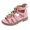 z1 Pink, variant on Gyujnb Open Toe Flower High Top Zipper Flat Sandals for Daily Outdoor Playground (Little Girls, Big Girls),4-4.5 Years