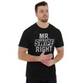 thumbnail image 5 of Mister Swipe Right Funny Date Night Men's Graphic T Shirt Tees Brisco Brands S, 5 of 5