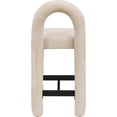 thumbnail image 5 of Meridian Furniture Amari Beige Chenille Fabric Stool, 5 of 9