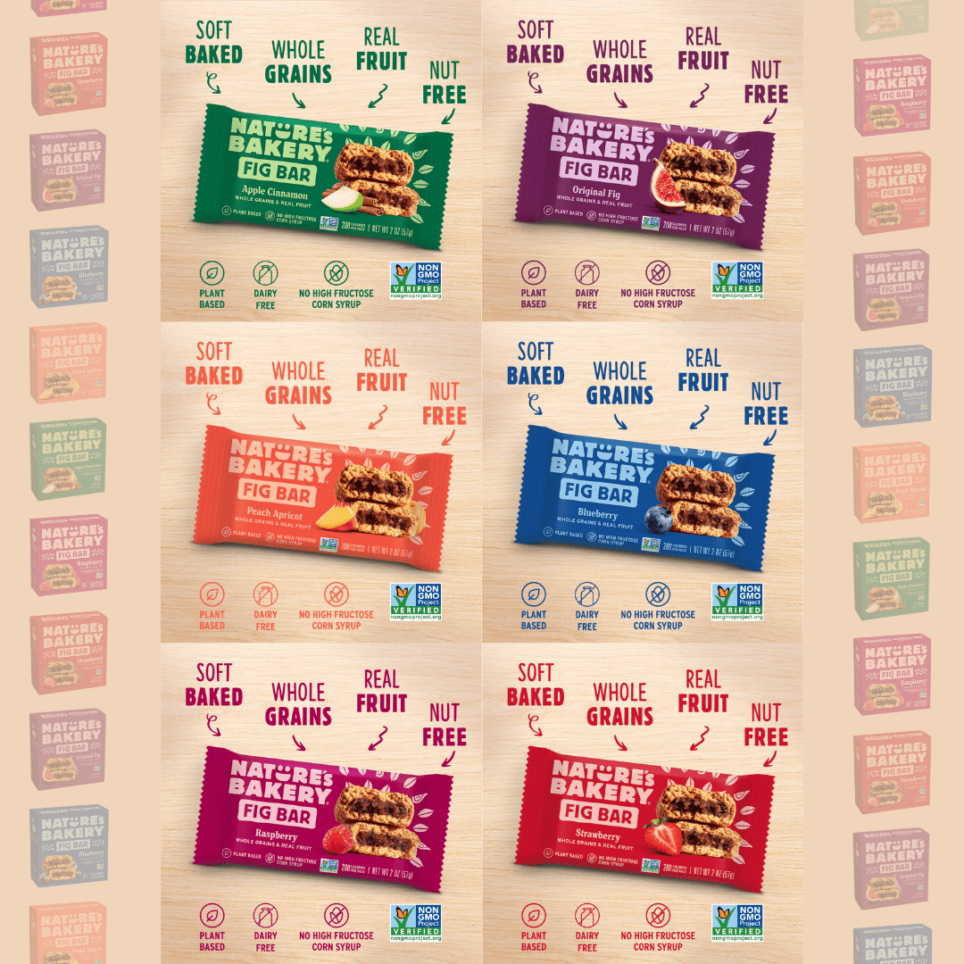 Nature’s Bakery Whole Wheat Fig Bars, Ground Whole Wheat Fig Bars 6 Flavor Variety Pack (18 Count) Bundled by Mix It Up