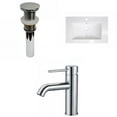 thumbnail image 1 of American Imaginations 24-in. W 1 Hole Ceramic Top Set In White Color - Drain Incl. AI-33245, 1 of 9