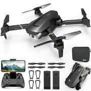 4DRC Drone with 1080P HD Camora for Kids and Sons, FPPV Live Vedio 2 Meduler Batteries Black