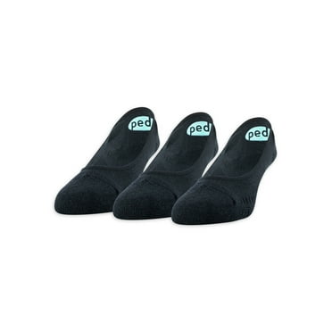 PEDS Women's Super Low Cut Cushion Liner Socks, 3 Pairs