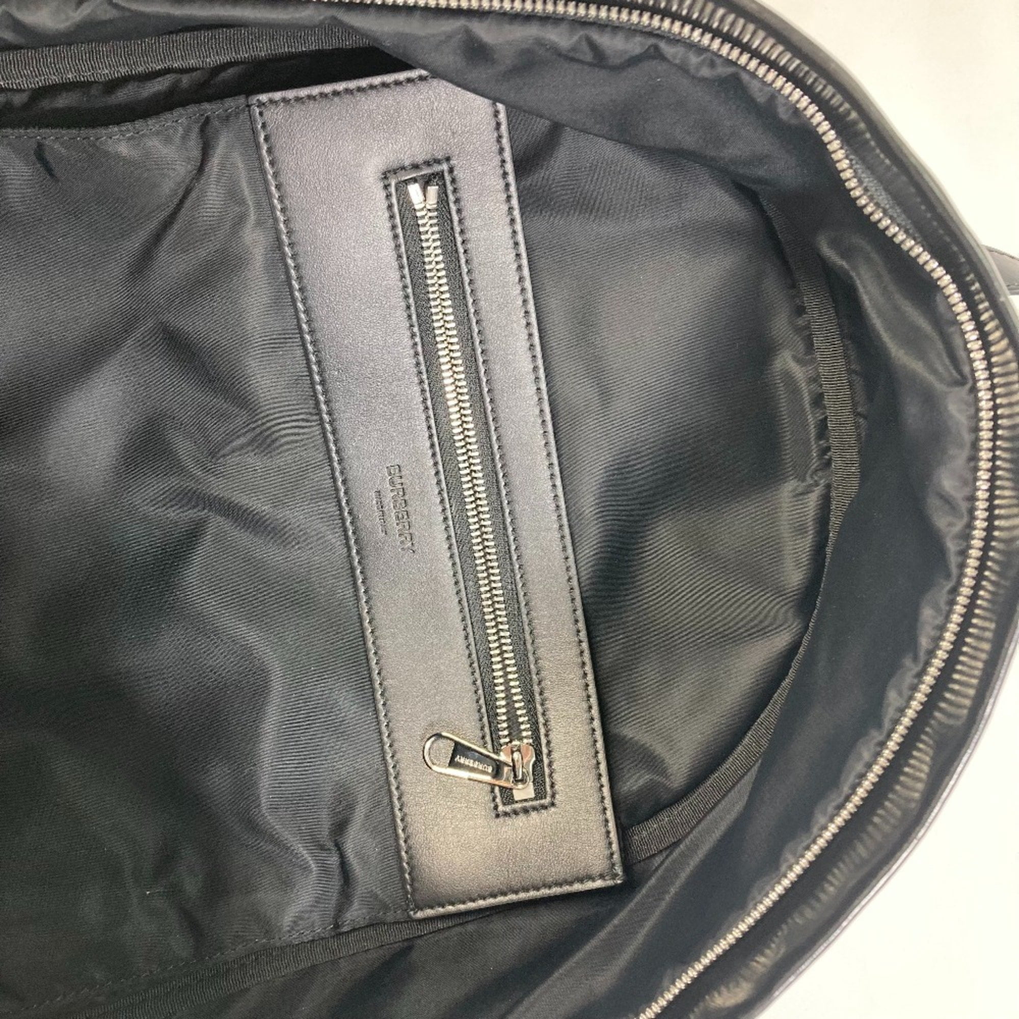 Pre-Owned Burberry 8021908 Backpack Backpack Black White  display picture 1