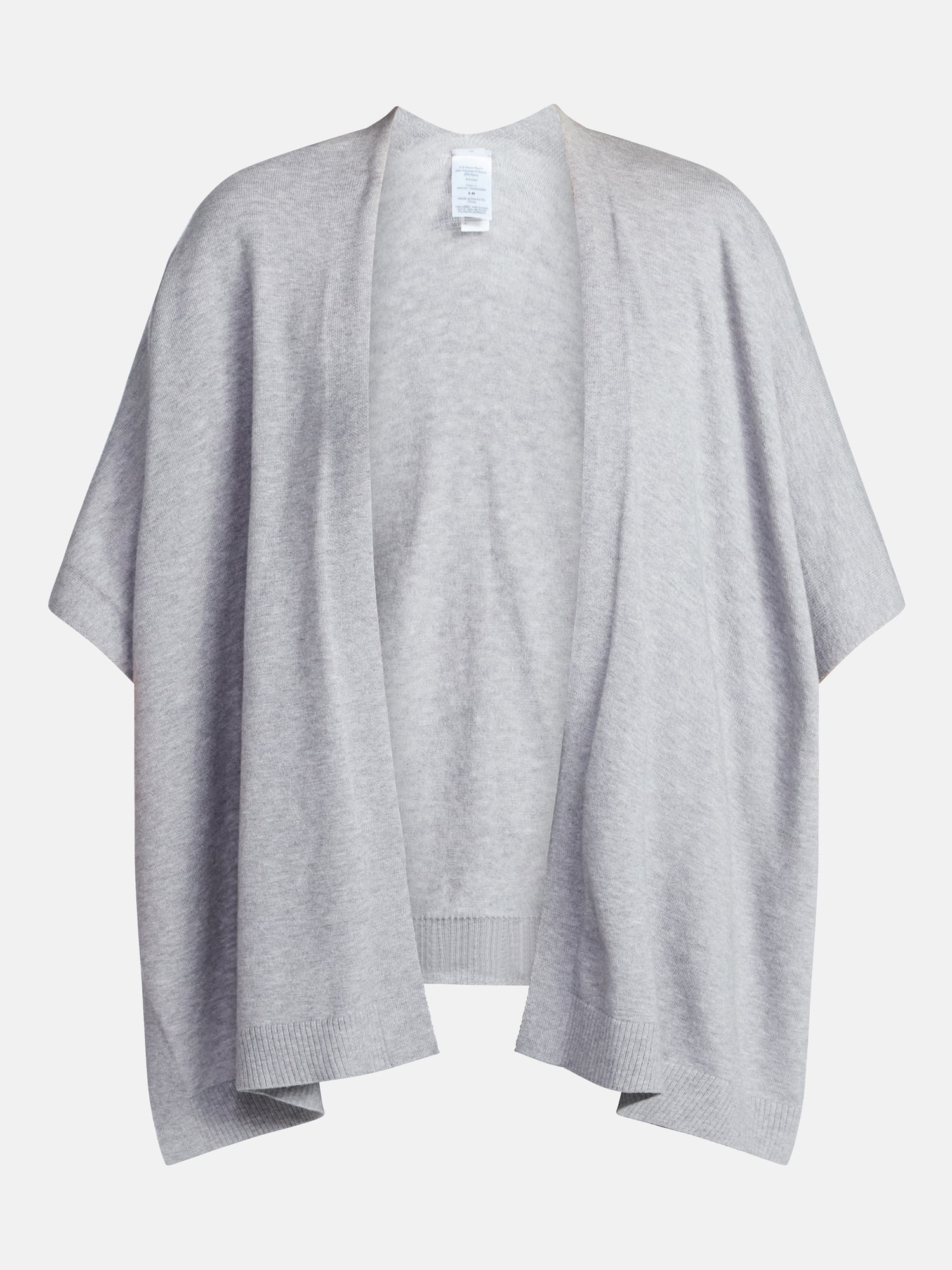 Time and Tru Women's and Women's Plus Open Front Knit Wrap