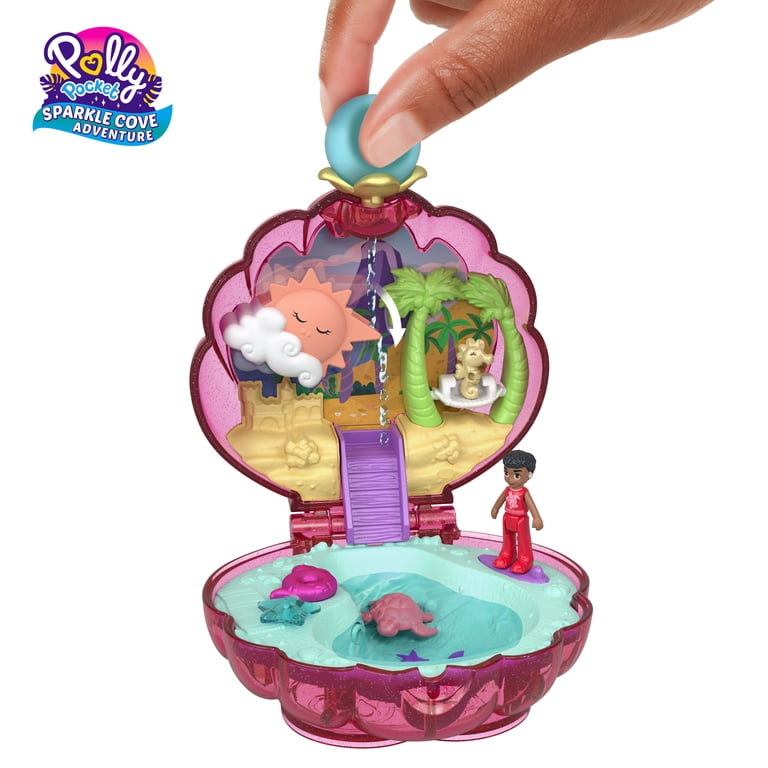 Polly Pocket Set de jeu compact animal de compagnie jolot à collectionner pour filles de 4 ans et plus
