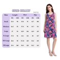 thumbnail image 4 of FORMRS Summer Dress for Women Loose U Neck Sleeveless Midi Beach Sundresses with Pockets, Vibrant Art Flowers, 4 of 8