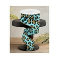 thumbnail image 2 of 1.5" Leopard Print Ribbon: Teal (10 Yards), 2 of 3