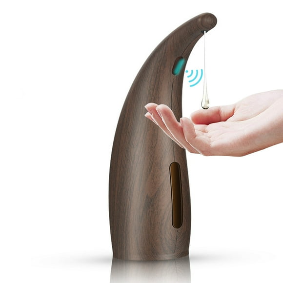 Dispensador de jabón automático de 300 ml Infrarrojo Sin manos Dispensador de jabón sin contacto Loc Tomshoo  Marron oscuro
