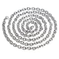thumbnail image 2 of Cadenas de fabricación de joyas Collar de Cadena de Joyería de material acero Inoxidable de 5 Metros, Cadena de Cables, de Tobillo, Eslabón de Cadena Chian para Joyería, - Plata, 4x5mm, 2 of 9