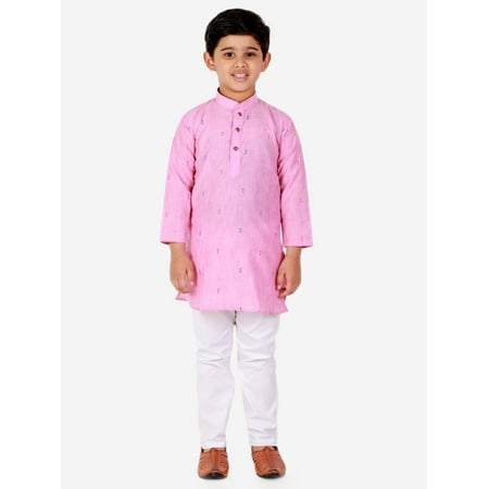 

Pro-Ethic Style Developer Boy s Cotton Kurta Pajama For Kids Boys 1 To 16 Y Pack Of 1 Pink 2-3 Years