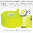 thumbnail image 2 of Franklin Sports Pickleball Paddle Overgrips - Provides Extra Grip - Slight Tackiness - Durable & Strong - 3 Grips Included - Optic, 2 of 9