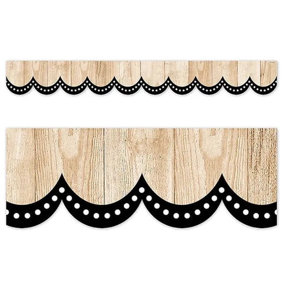 CTP Core Decor Dotted Scallops on Wood EZ Border (CTP 10980)