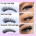 thumbnail image 4 of Kit de extensión de pestañas Yawamica 50D 80D Cat Eye Lashes 240 unidades, 4 of 8