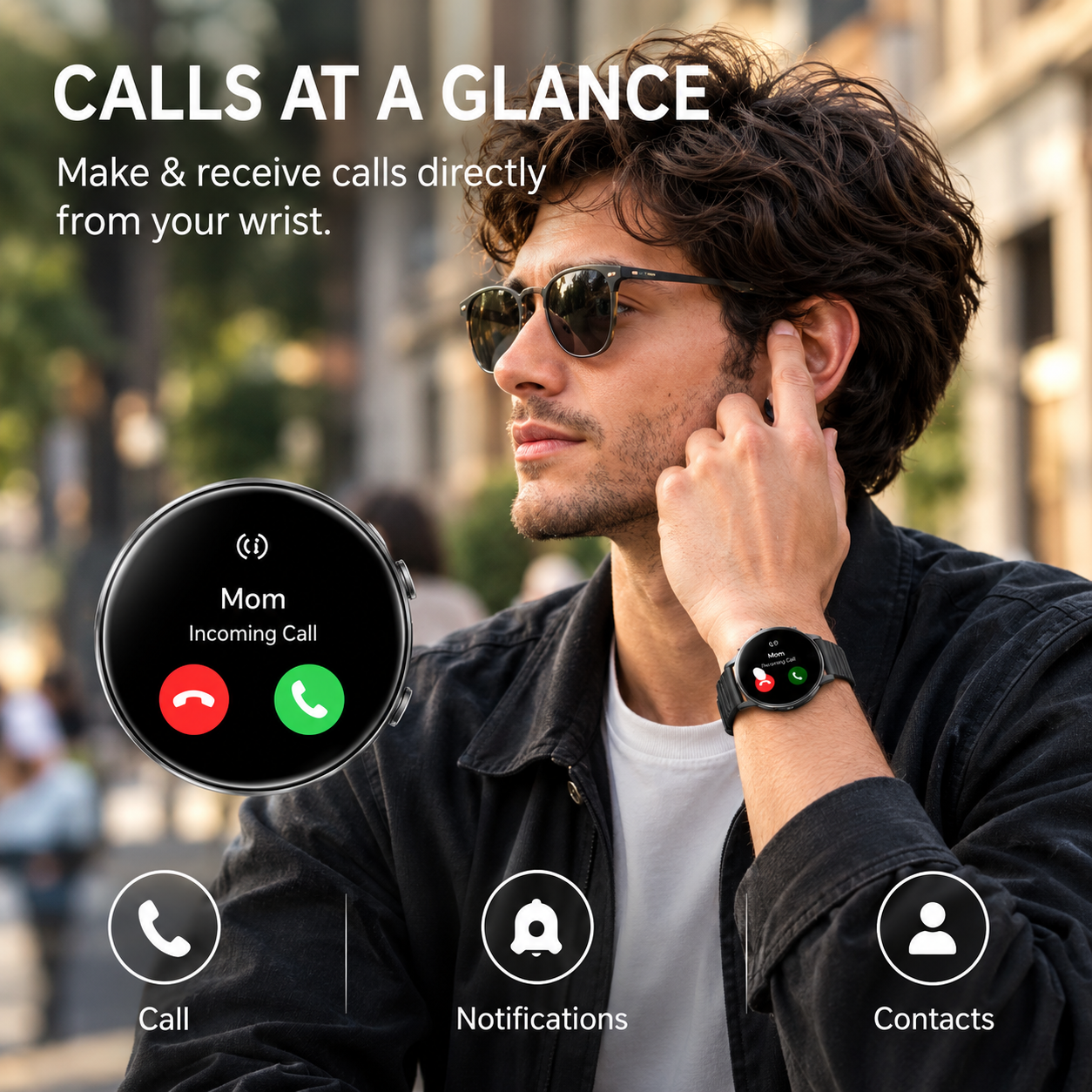 VILINICE 1.43" AMOLED Smart Watch with Bluetooth Calling photo 4
