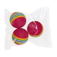thumbnail image 2 of Foam Balls for Cats, Colorful Rainbow Cat Toy Sponge Balls Soft Pet Toy 3pc 2.48in, 2 of 7