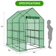 thumbnail image 2 of Ktaxon 57x57in Portable Greenhouse, Green Outdoor Plant House for Garden & Patio, 2 of 7