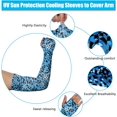 thumbnail image 3 of UV Sun Protection Arm Sleeves with Face Cover, Bandana Neck Gaiter Scarf Ice Silk Cooling Sleeves Set, for Women Men Summer Outdoor Activities Supplies, 3 of 8