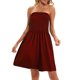 thumbnail image 1 of Vestido Vestido sexy sin tirantes Vestido con tapa de tubo sin espalda Club de fiesta de color sólido (Rojo XL) Ygjytge Rojo T XL para Mujer, 1 of 9
