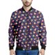 thumbnail image 3 of Chaqueta con cremallera con estampado 3D de cupcakes de dibujos animados para hombres y mujeres, sudadera con gráfico de comida, chaqueta bomber informal para niños, abrigo suelto de manga larga, 3 of 5