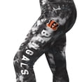 thumbnail image 2 of Women's MSX by Michael Strahan Black Cincinnati Bengals Aubrey Tie-Dye Leggings, 2 of 4