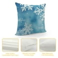 thumbnail image 4 of SHANXI Hello Blue Decorative Throw Pillow Covers, Baby It's Cozy Inside Christmas Porch Outdoor Home Decor, Holiday Couch Cushion Case 22x22in, 4 of 5