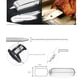 thumbnail image 2 of Bearachild Brochetas de barbacoa de acero inoxidable para acampar: portátil y conveniente para la parrilla de barbacoa reciclable multipropósito Cocina y Comedor mediano41cm, 2 of 6