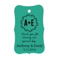 thumbnail image 1 of 100 PCS Thank You for sharing our special day Custom Made Hang Tags Personalized Wedding Favor Gift Paper Tags, 1 of 1