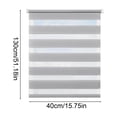 thumbnail image 3 of Tarmeek Waterproof Roll Up Shade Curtain 40x130cm Gray, PEVA Bathroom Window Privacy Light Filtering Panel for Kitchen Laundry Room, Quick Dry Mildew Proof, 3 of 9