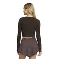 thumbnail image 3 of Mills by Millie Bobby Brown Women's Rib Crew Cardigan, Sizes XXS- XXL, 3 of 5