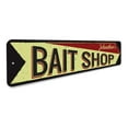 thumbnail image 3 of Bait Shop Arrow Novelty Sign, Metal Wall Decor - 4x18 inches, 3 of 4
