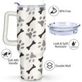 thumbnail image 3 of 40oz Dog Mom Tumbler - Leakproof Travel Coffee Mug with Handle - Cute Puppy Gift for Women Who Love Dogs - Double Wall Stainless, 3 of 7