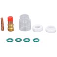 thumbnail image 1 of Juego de 9 accesorios de Boquilla de Vidrio Ticfox para soplete de soldadura TIG WP-17/18/26, 1 of 14