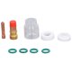thumbnail image 1 of Risegun Juego De 9 Piezas De 12 Accesorios De Boquilla De Vidrio Adecuados para Soplete De Soldadura TIG WP-17/18/26, 1 of 8