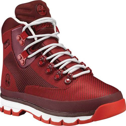 timberland euro hiker jacquard red