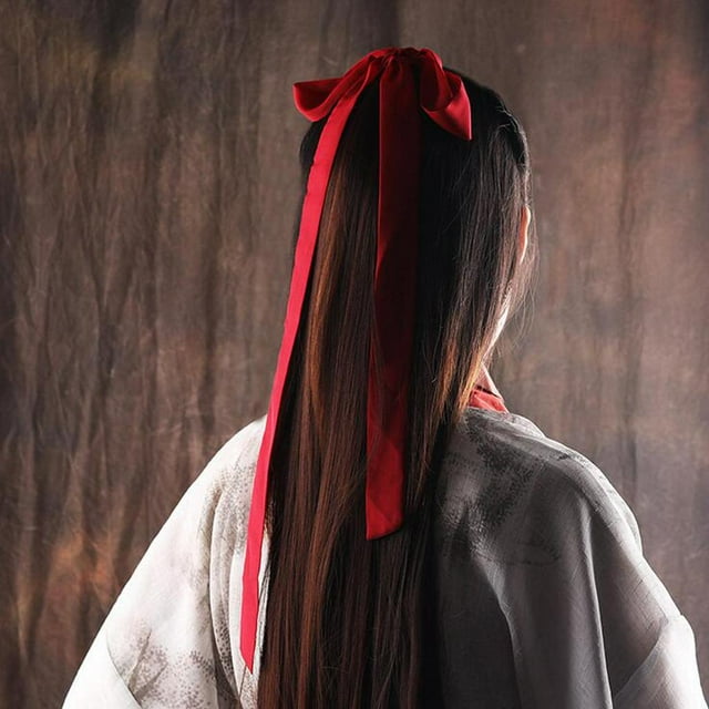 Accesorios para el cabello de de cabeza de de correa fu de antigua de s mujeres Vino rojo BLESIY cintas de tela para el cabello