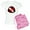 With Pink Camo Pant, variant on - Idive Scuba Shark Jaw Women's Light Pajamas - Women's Short Sleeve Print T-Shirt and Pants Light Cotton Pajama Set