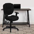 thumbnail image 2 of Scranton & Co Fabric Black Office Chair Mid-Back Adjustable 35"-41" Unassembled, 2 of 5