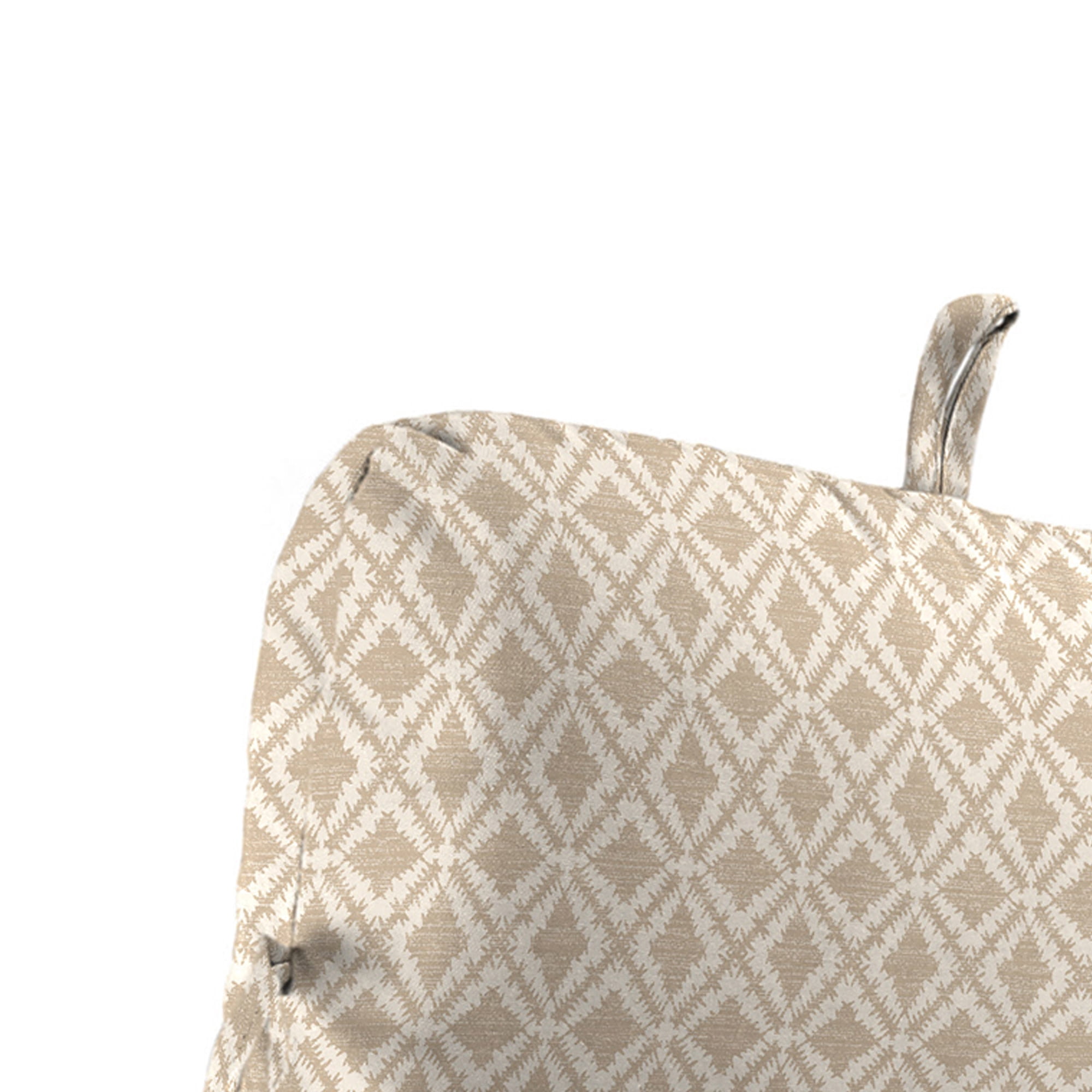 45" x 22" Rectangular Outdoor Chair Cushion with Ties and Hanger Loop